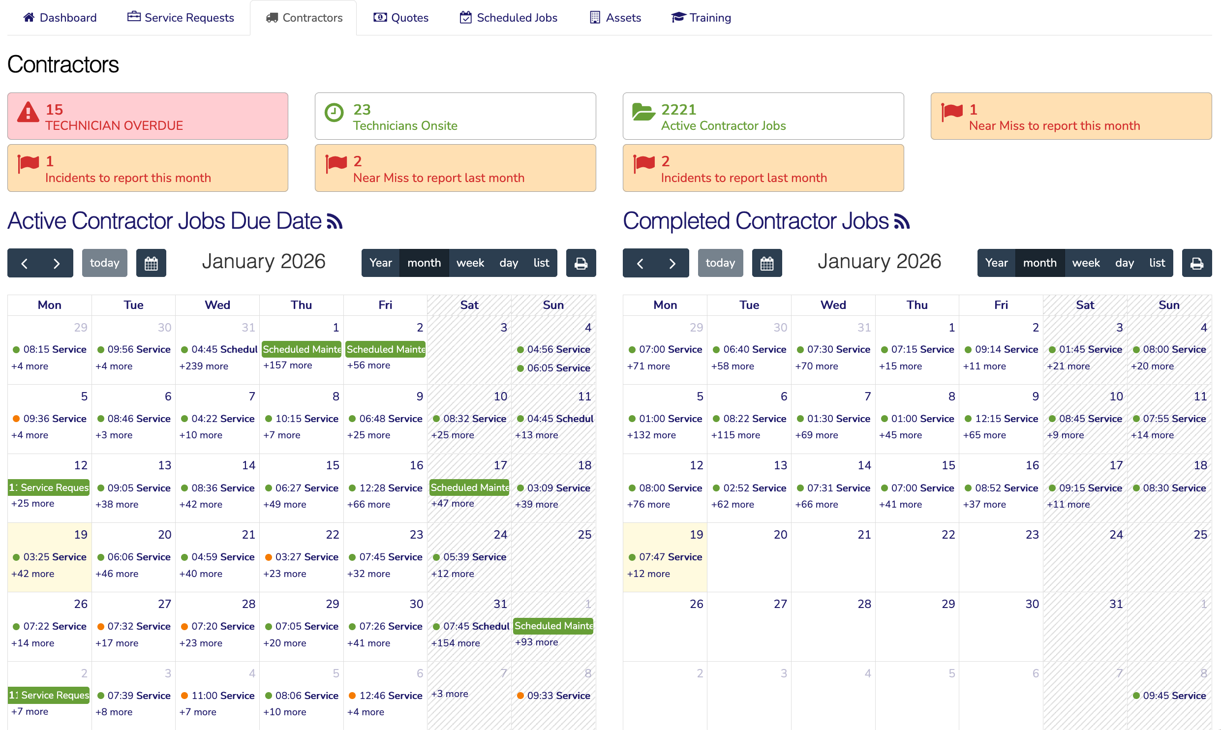 Contractor Management Dashboard