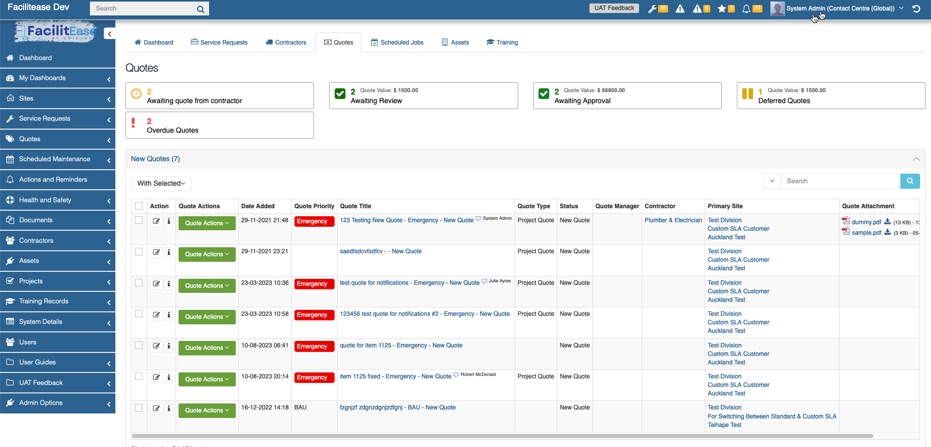 Quote Management System